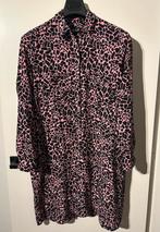 &Co Woman - zwart roze print blousejurk | maat XXL, Zwart, Maat 46/48 (XL) of groter, &Co Woman, Ophalen of Verzenden