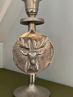 Rendier kandelaar, zilver metaal, Ophalen of Verzenden