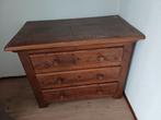 Houten kast met 3 lades GRATIS, Ophalen, Gebruikt, Teakhout, 50 tot 100 cm