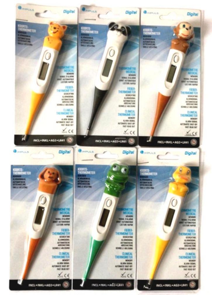 Grote partij koortsthermometers met flexibel punt, Diversen, Rommelmarktspullen, Nieuw, Ophalen of Verzenden
