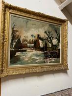 Groot expressionistisch schilderij, Ophalen of Verzenden