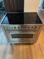 Prachtig 90cm keramisch Boretti fornuis! RVS zeer netjes!, Witgoed en Apparatuur, Kookplaten, Keramisch, Ophalen of Verzenden