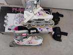 Nijdam skeelers / inlineskates mt 38 -41 kleur roze / wit, Inline skates 4 wielen, Gebruikt, Ophalen of Verzenden