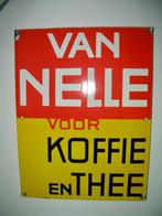 Van Nelle Emaille bord - Koffie Thee - Art Deco Jac. Jongert, Verzenden, Gebruikt, Reclamebord