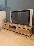 TV meubel steigerbuis hout 200 cm, Ophalen, Koopmans HH, Stoer, Metaal