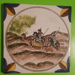 Vintage Tegel met Jachttafereel, Antiek en Kunst, Ophalen of Verzenden