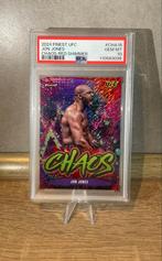 PSA 10 Jon Jones Chaos red shimmer topps finest ufc THE GOAT, Ophalen of Verzenden, Nieuw, Plaatje