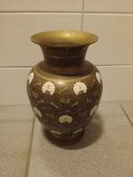 Mooie Koperen Vaas met Vogels, Antiek en Kunst, Antiek | Vazen, Ophalen