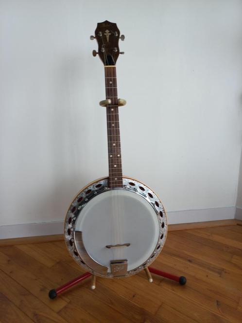 Prachtige Höfner tenorbanjo, Muziek en Instrumenten, Snaarinstrumenten | Gitaren | Akoestisch, Gebruikt, Overige typen, Ophalen