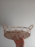 Stalen Dienblad Rotan Look, Ophalen of Verzenden, Zo goed als nieuw, Rond, Metaal
