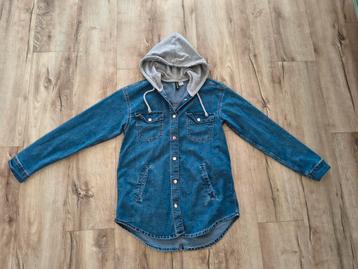 Prachtige spijkerjas met capuchon, tussenjas denim jeans, S. beschikbaar voor biedingen