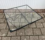 Alanda Stijl Salontafel 80x80, Gebruikt, Vierkant, Glas, Minder dan 50 cm
