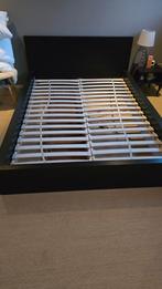 Ikea bed 140x200 met lattenbodem, Huis en Inrichting, Slaapkamer | Bedden, Ophalen, Gebruikt, Bruin, Tweepersoons
