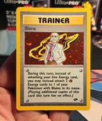 Blaine 17/132 Gym Challenge Holo - NM, Hobby en Vrije tijd, Verzamelkaartspellen | Pokémon, Ophalen of Verzenden, Zo goed als nieuw