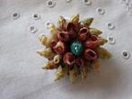 Vintage j60 broche van schelpjes, Overige materialen, 4 tot 7 cm, Overige kleuren, Ophalen of Verzenden