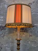 Vintage cilindervormige lampenkap met franjes, Ophalen, Gebruikt, 25 tot 50 cm, Rond