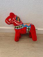 Knuffel kussen dala paard nordic vintage retro rood horse, Ophalen of Verzenden