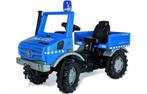 Rolly Toys Unimog Politie TrapTractor Met Zwaailicht auto, Ophalen, Nieuw, Trapvoertuig
