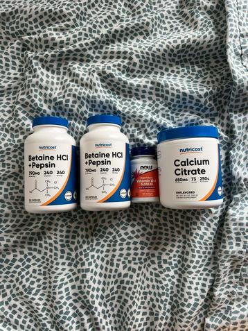 Betaine+Pepsin, Calcium, Vitamin D3 beschikbaar voor biedingen
