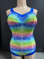 Charmline correctie badpak maat 48f soft cup zonder beugel, Kleding | Dames, Badmode en Zwemkleding, Verzenden, Nieuw, Blauw, Badpak
