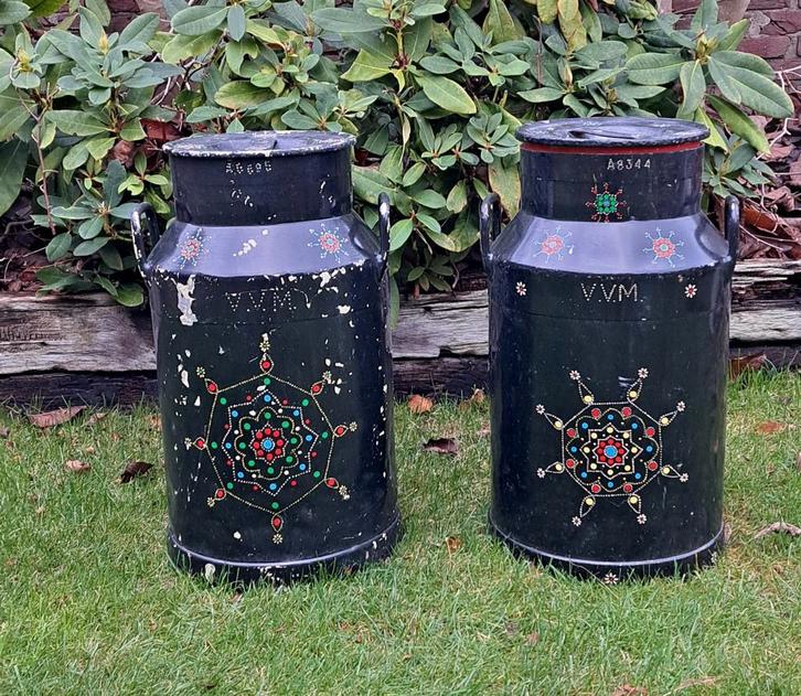 Originele melkbussen, hoogte 55cm, Antiek en Kunst, Curiosa en Brocante, Ophalen