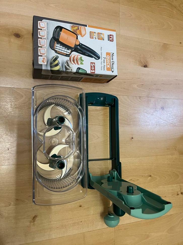 Nicer Dicer Quick 5-in-1 Groentesnijder + Fusion Twist NIEUW, Huis en Inrichting, Keuken | Keukenbenodigdheden, Zo goed als nieuw