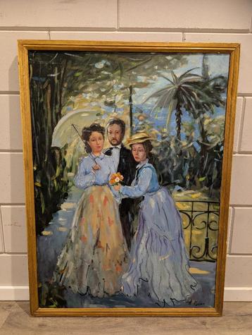 Impressionistisch Franse Rivièra schilderij | kleurrijk beschikbaar voor biedingen