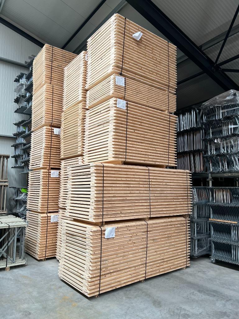 legborden stellingvlonders vlonders nieuw  270 en 360 x 110, Zakelijke goederen, Kantoor en Winkelinrichting | Magazijn, Stelling en Opslag