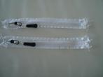 2 dezelfde witte ritsen van 17 cm, Hobby en Vrije tijd, Naaien en Fournituren, Ophalen of Verzenden, Nieuw, Rits of Sluiting