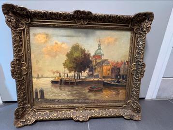 Schilderij Dordrecht inclusief lijst te koop beschikbaar voor biedingen