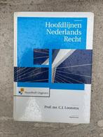 Studieboek hoofdlijnen Nederlands recht, Ophalen, Beta, Zo goed als nieuw, HBO