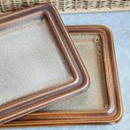 Stoere platte serveerschaal bruin | per stuk, Keramiek, Ophalen of Verzenden, Nvt, Overige stijlen