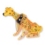 Wijnfles houder Tijger 2 stuks van tin, Antiek en Kunst, Verzenden