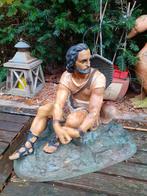 Zeer groot Antiek Bronzen Beeld  "De Romeinse Soldaat", Ophalen of Verzenden