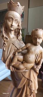 Houten Madonna beeld Frankrijk, Ophalen of Verzenden