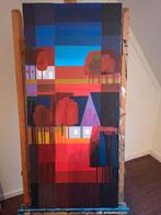 Abstract Landschap Schilderij in de stijl van Ton Schulten, Ophalen