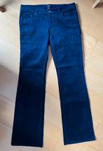 Heel donkerblauwe H&M broek fijne rib maat 42, Nieuw, W33 - W36 (confectie 42/44), Blauw, H&M
