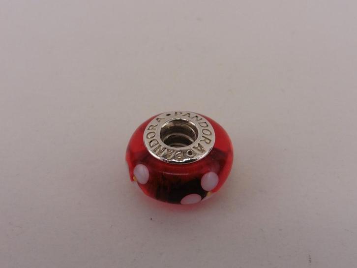 Zilveren Pandora bedel                                  Z40b, Sieraden, Tassen en Uiterlijk, Bedels, Gebruikt, Pandora, Glas of Kristal