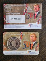 Verjaardagstientje Willem-Alexander - 1ste dag - Coincard, Postzegels en Munten, Munten | Nederland, Ophalen of Verzenden, Euro's