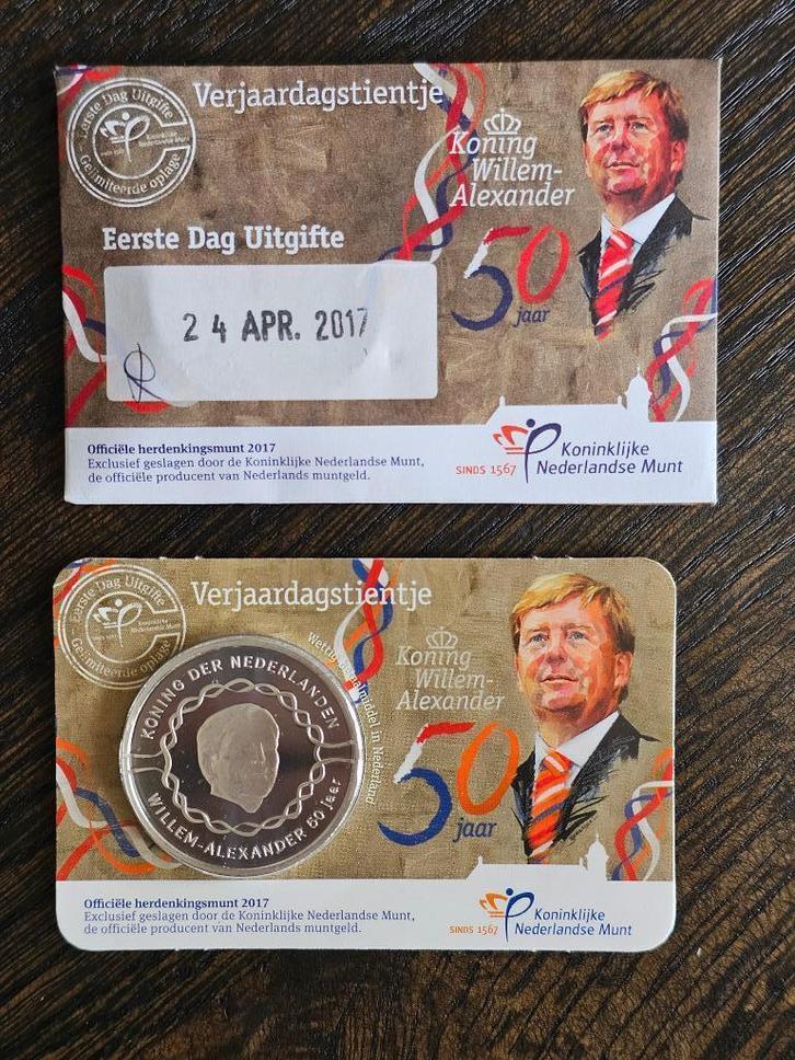 Verjaardagstientje Willem-Alexander - 1ste dag - Coincard, Postzegels en Munten, Munten | Nederland, Losse munt, Euro's, Ophalen of Verzenden