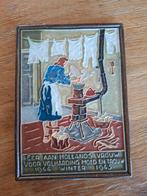 Delfts Blauw Cloisonné Tegel - Hongerwinter 1944-45, Antiek en Kunst, Ophalen of Verzenden