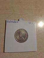 Zilveren 1/2 Gulden Wilhelmina 1910 - Zeer Fraai, Zilver, Overige landen, Ophalen of Verzenden, 50 cent