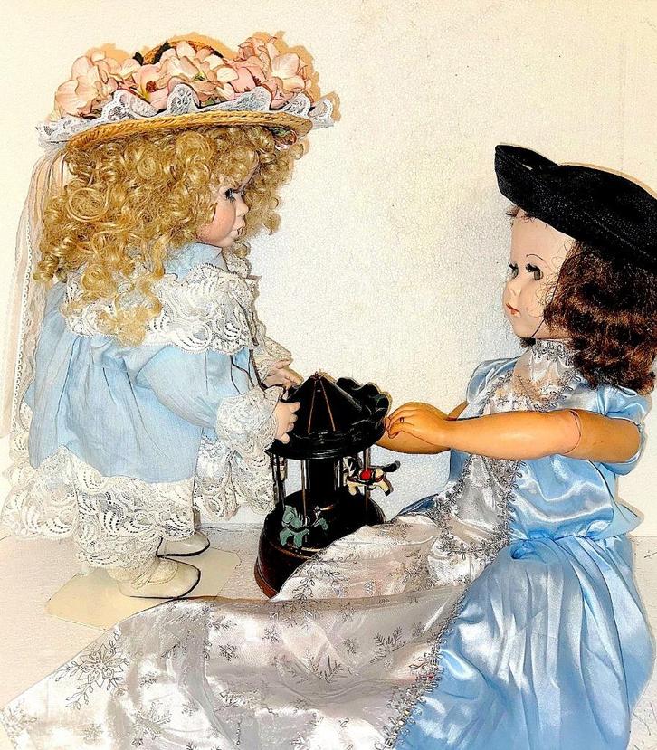 Vintage Character Doll + Doll "Bunny" van Elaine Campbell, Verzamelen, Poppen, Gebruikt, Pop, Ophalen of Verzenden
