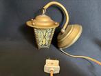 Leuke kleine oude Amsterdamse School Art Deco lantaarn lamp, Ophalen of Verzenden