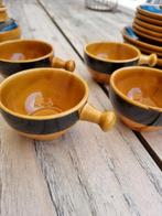 Vintage spaans keramiek, kopjes, theepot, schotels, Ophalen of Verzenden