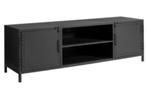 Metalen industrieel TV meubel Castello zwart, Minder dan 100 cm, 25 tot 50 cm, 100 tot 150 cm, Metaal