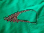 VINTAGE KETTING, Sieraden, Tassen en Uiterlijk, Ophalen of Verzenden, Zo goed als nieuw, Rood, Overige materialen