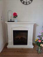 Sfeervolle elektrische haard met verwarming, Huis en Inrichting, Ophalen, Zo goed als nieuw, Vrijstaande haard, Elektrische haard