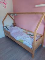 Houten kinderbed huismodel 80x200 + lattenbodem, Ophalen, Gebruikt, 70 tot 85 cm, Matras