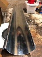 Nieuwe zinken dakgoot M280 - 1 meter + eindstuk, Doe-het-zelf en Verbouw, Buizen en Afvoer, Nieuw, Ophalen of Verzenden, Zink